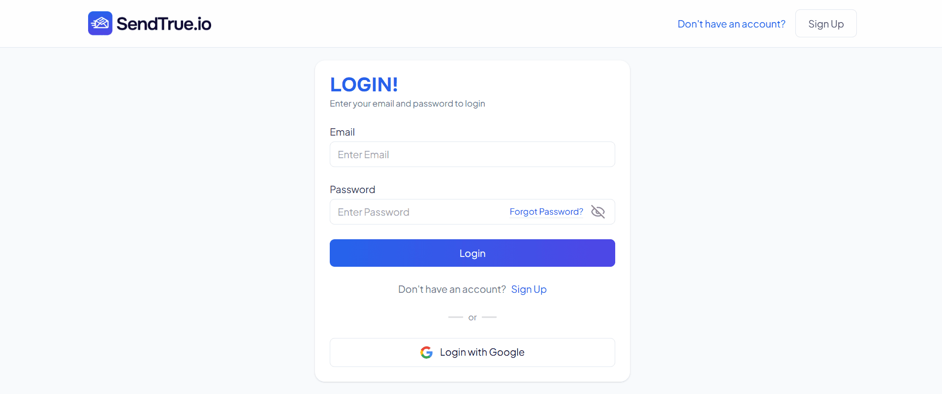 SendTrue login