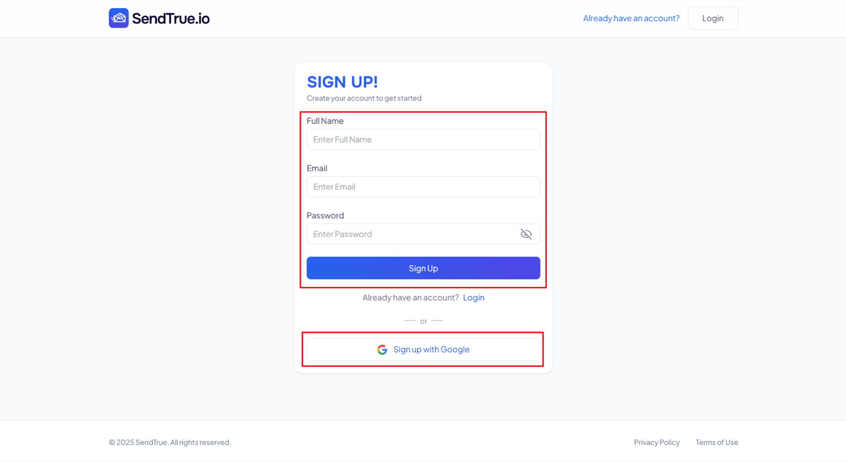 Signup guide